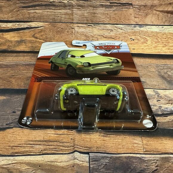 Disney Pixar Cars Acer Green Gremlin Metal Mattel Die-cast Pace Toy Vehicle - Picture 6 of 7